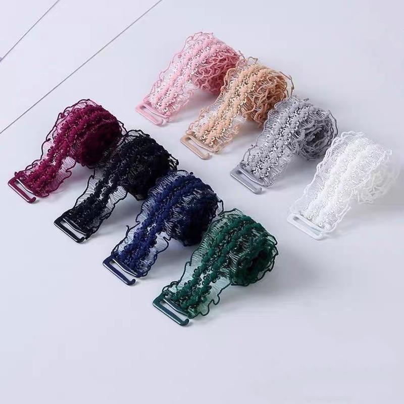 Сексуальное платье кружевной бюстгальтер плечевой ремень женский регулируемый DIY цветок ремешок для нижнего белья эластичный противоскользящий ремешок для нижнего белья