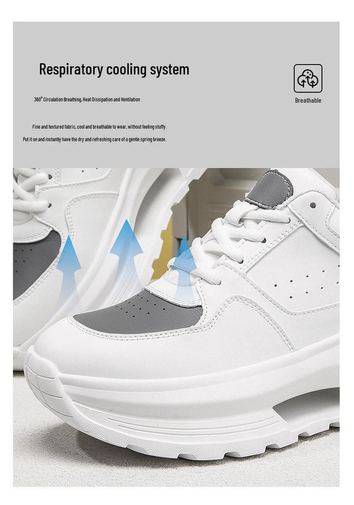 Мужские модные кроссовки "Dad Shoes" с толстой подошвой, увеличивающие рост на 6 см - Спортивный повседневный стиль