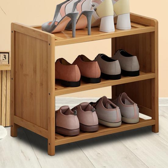 2-х уровневая небольшая полка для обуви, органайзер с гладкими краями без заусенцев, простая сборка, подставка для обуви в прихожую