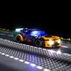 Модернизированный набор светодиодной подсветки для конструктора Lego Speed Champions NASCAR Next Gen Chevrolet Camaro ZL1, совместимый с Lego 76935 (Модель не входит в комплект)