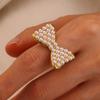 Роскошные кольца с цирконами Anillos для женщин Элегантное кольцо-бабочка геометрической формы с кристаллами золотого цвета Водонепроницаемые ювелирные изделия для вечеринок Ее подарок