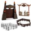 Cross-Border Children's Zoo Sand Table Model: Farm Ranch Decorations, Fence Gate Accessories, Kids' Simulation Toys