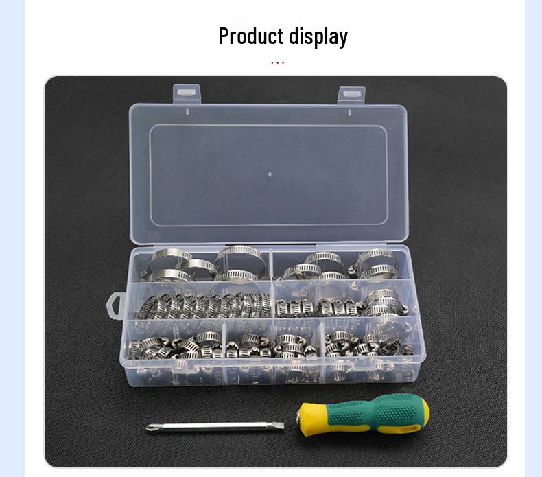 Набор из 60 штук: Американские хомуты для шлангов из нержавеющей стали 304 (6-38 мм)