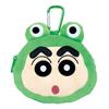 T's Factory Crayon Shin-chan Plush with Carabiner Zipper Mascot Pouch Transformation Shin-chanFrog Size: Approx. H140 X W120 X D55mm KS-5546156KA