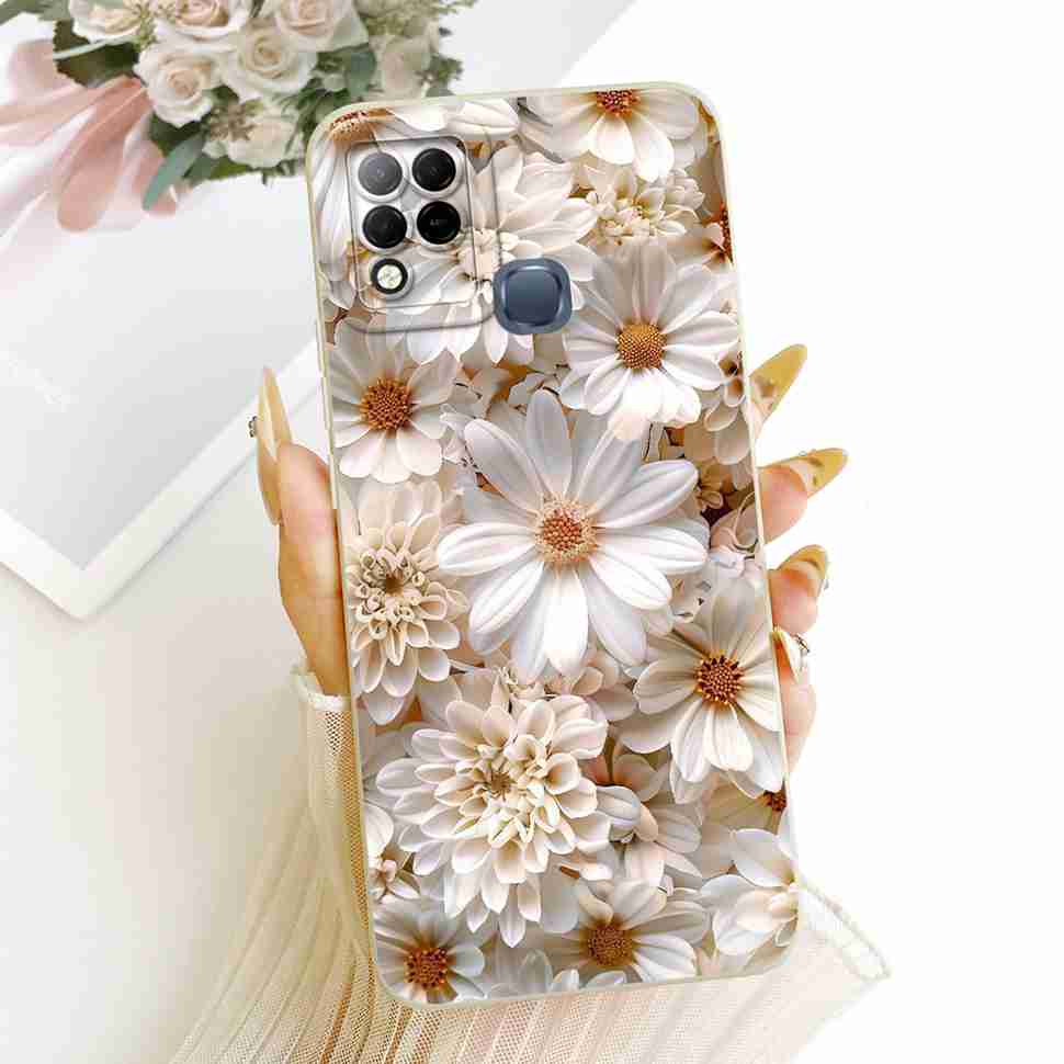 For Infinix Hot 10s Case Fashion Butterfly Painted Soft Silicone Phone Cover For Infinix Hot10s Hot 10s X689B X689 Cases