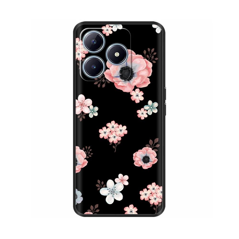 Чехол для Realme C61 Чехол для RealmeC63 2024 Роскошный Силиконовый Модный ТПУ Мягкая Задняя Крышка Для Oppo Realme C63 Чехлы Funda Оболочки RealmeC61