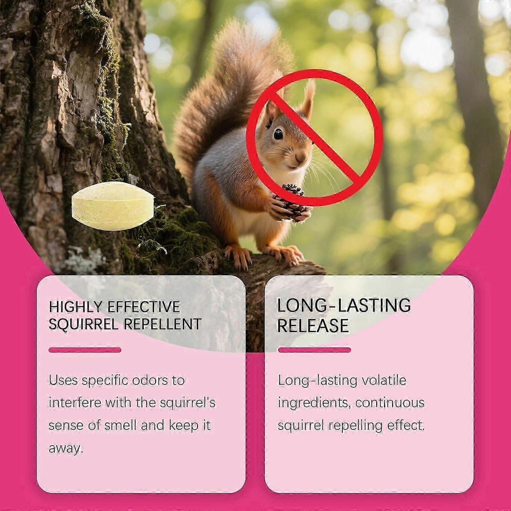 Squirrel Repellent Outdoor for Chipmunk Repellent, Squirrel Repellent for Garden Yard Attic Squirrel Deterrent to Keep Chipmunk Away