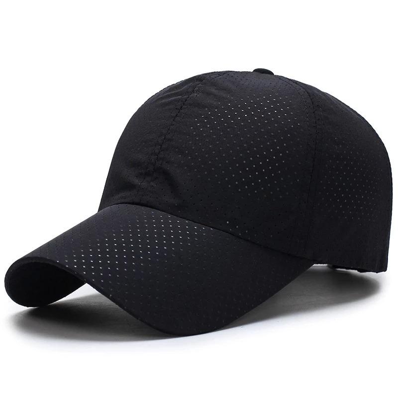 Summer Hole Breathable Baseball Cap Men and Women Solid Color Hat Simple Outdoor Travel Hats Golf Caps Sun Hat