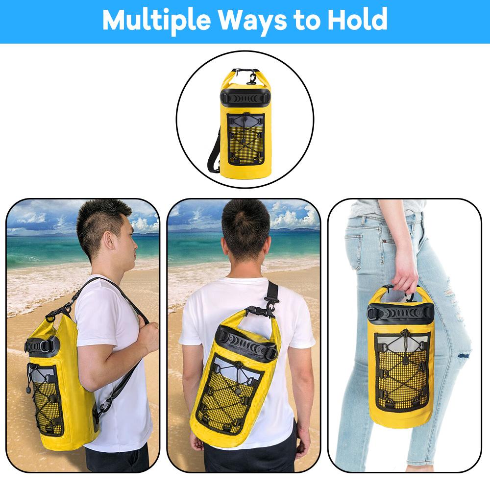 Плавающий водонепроницаемый сухой рюкзак 20 л ПВХ сумка для дрифта для рафтинга на открытом воздухе, рыбалка на каяке