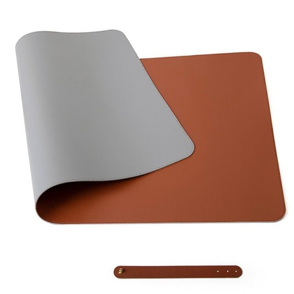 Waterproof Foldable Mouse Pad PU Leather Hand Rest Pad Dust-proof Keyboard Pad Nail Studio
