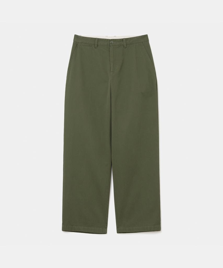 Uniform Bridge Базовые хлопковые брюки чинос Оливковый