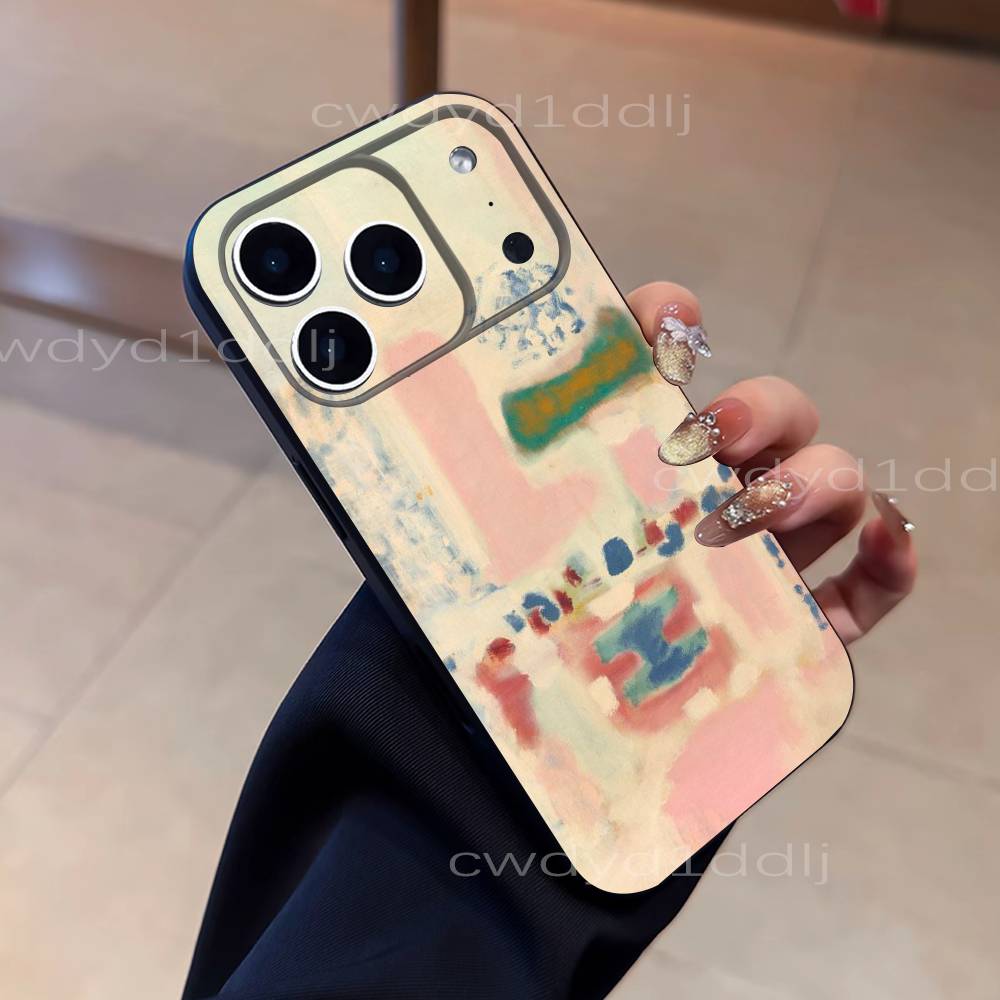M-Mark Rothko Art Paintings Phone Case For iPhone 17,16,15,11,12,14,13 Pro Max Mini XS,XR,7 Plus 16E Air Soft Covers Fundas