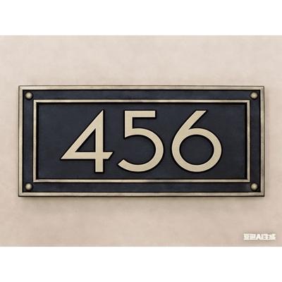 Ретро металлическая табличка с номером дома 20x30 см для двери, стены, двора