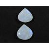 15X15ММ Натуральный Радужный Лунный Камень Груша Двусторонняя Огранка Драгоценный Камень Лот 2 Шт. RML-883