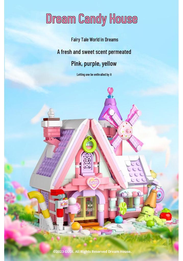 Gudi Educational Building Blocks: Coffee Shop Model Puzzle for Kids