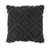 Coussin Déhoussable - Zainas - Anthracite - 45x45cm - 100% Coton