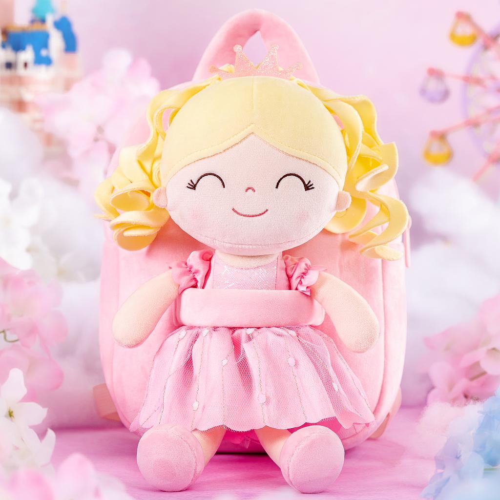 9 дюймов рюкзаки для девочек плюшевые куклы принцессы рюкзак для маленьких девочек фиолетовый первый подарок на день рождения для маленьких девочек