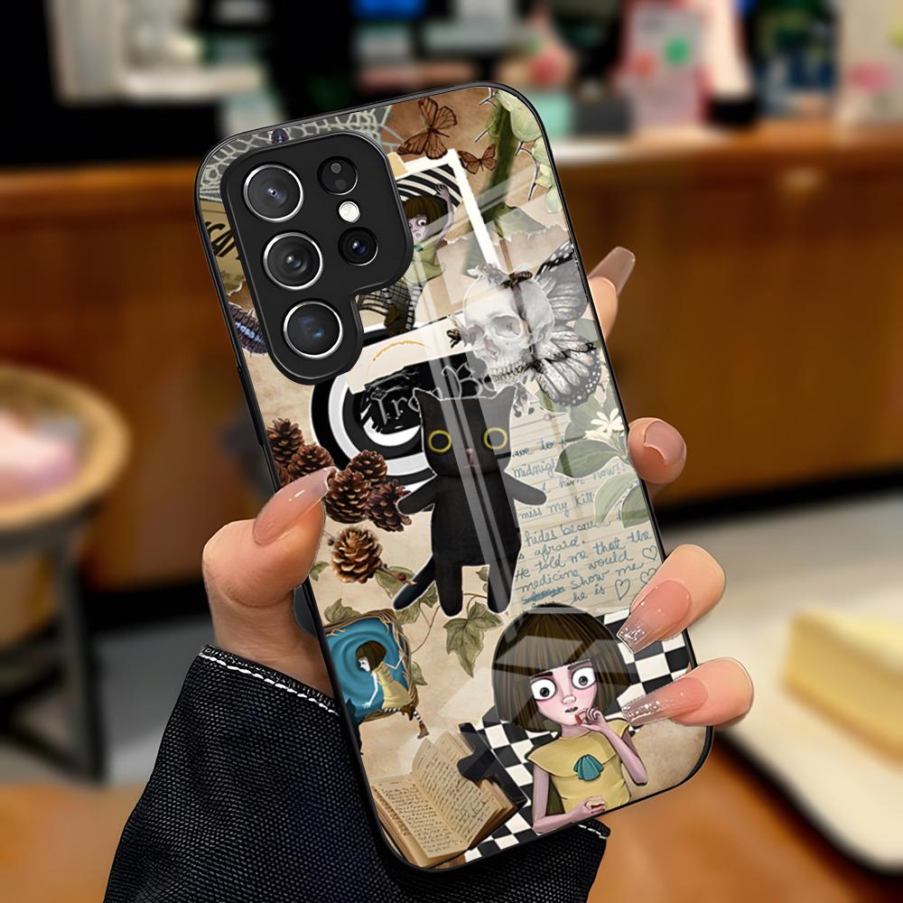 Чехол для телефона Fran-Bow Game для Samsung A25 A13 A33 5G A54 A36 A35 A56 A52 A14 Ударопрочная стеклянная крышка