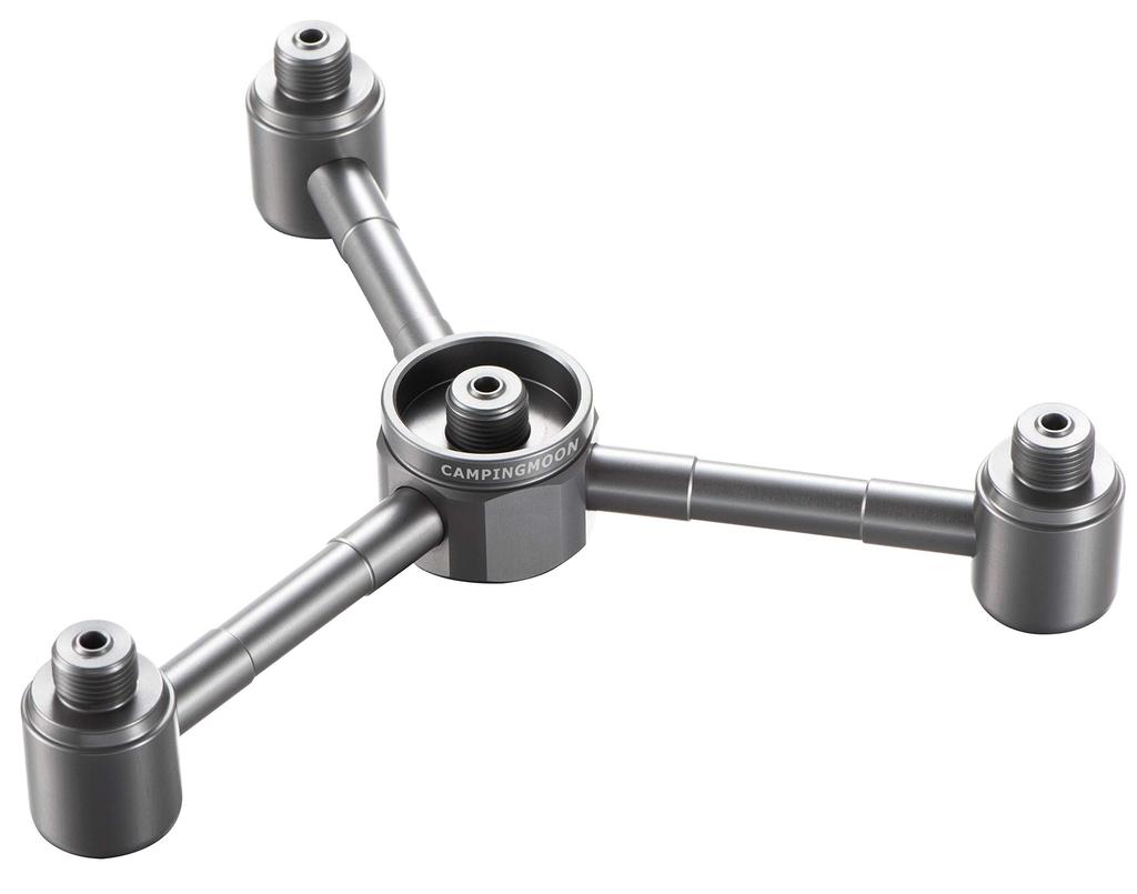 CAMPING MOON OD Can Gas 4-Way Adapter, Gas Candle, Gas Lantern, Separation Adapter, Screw-in Type, Gas Station Chandelier, Z34