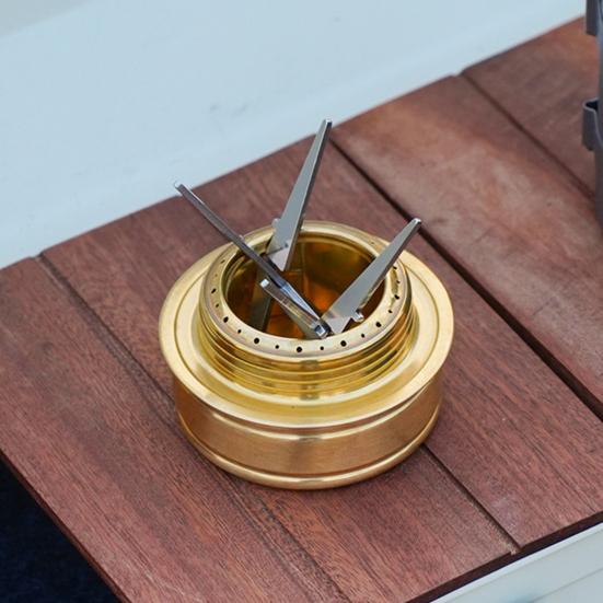 Внутренний держатель для уличной печи, портативный съемный, прочный, из нержавеющей стали, походный чайник для воды, подставка с четырьмя угловыми опорами