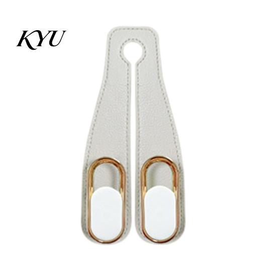 Car Grocery Bag Holders Universal Seat Hook Hanger, Faux Leather Back Storage Vehicle Hooks Foldable Interior Organizer for Hanging Groceries