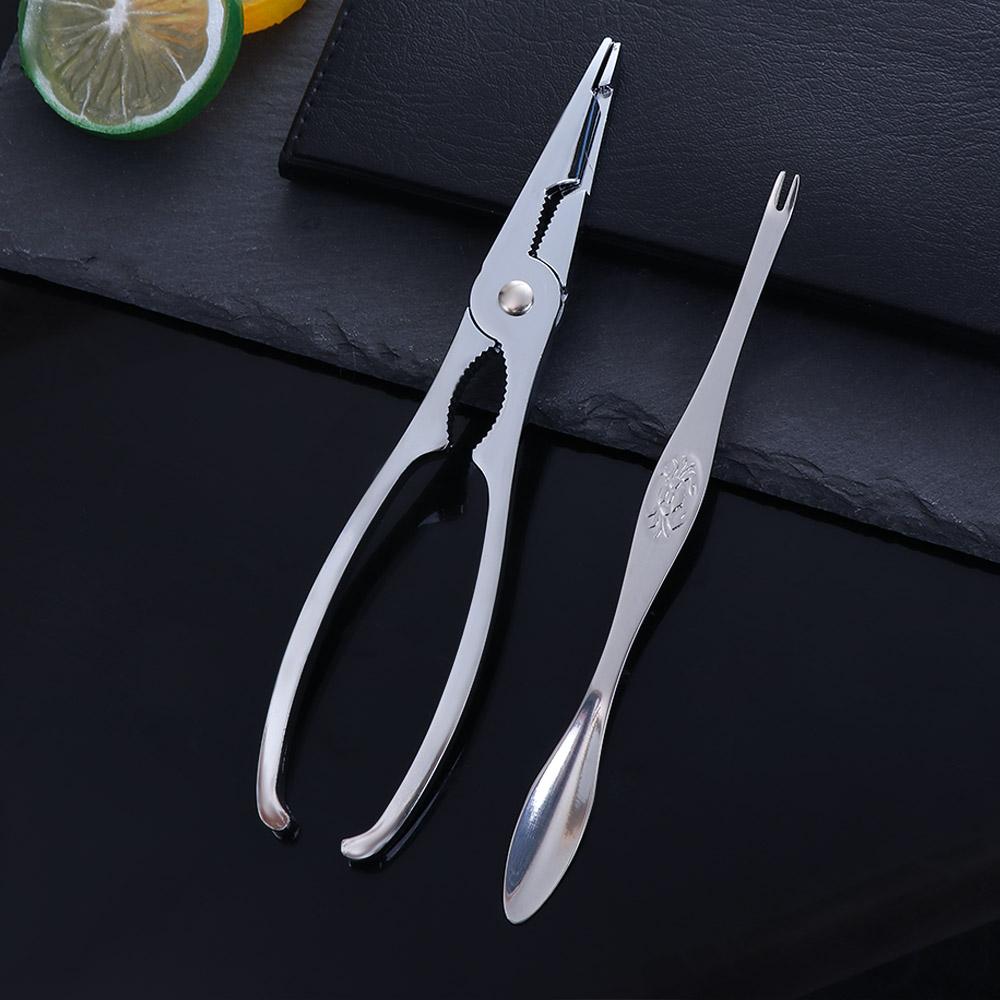 Clip Kitchen Gadgets Lobster Clamp Seafood Tool  Set Crab Peeler Seafood Cracker Prawn Peeler