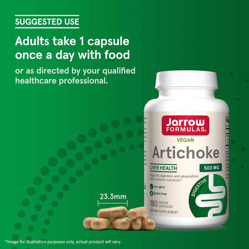 Artichoke, 500 mg, 180 Veggie Capsules