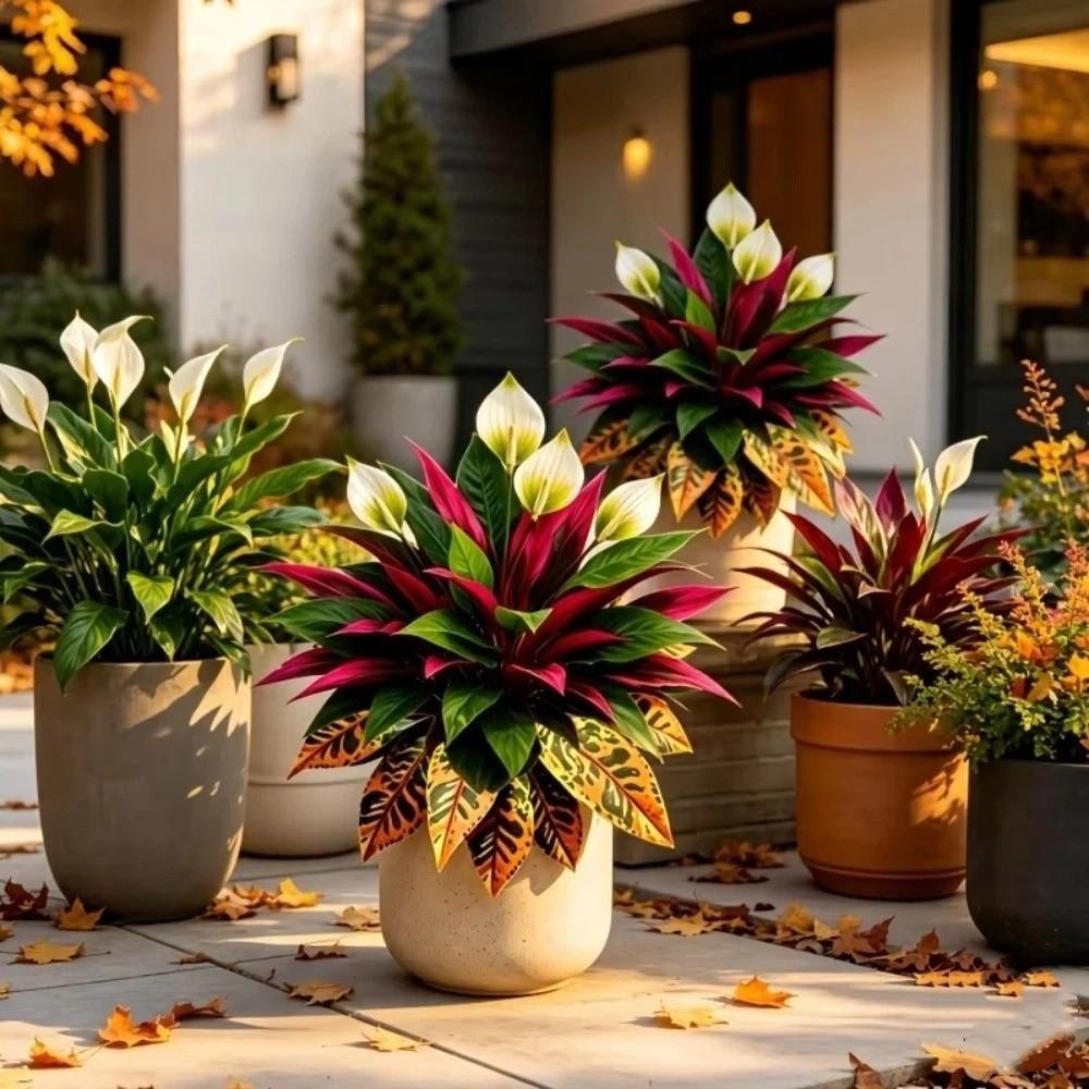 UV Resistant Simulated Dragon Blood Branch Fade-Resistant Fake Foliage Plant Living Room