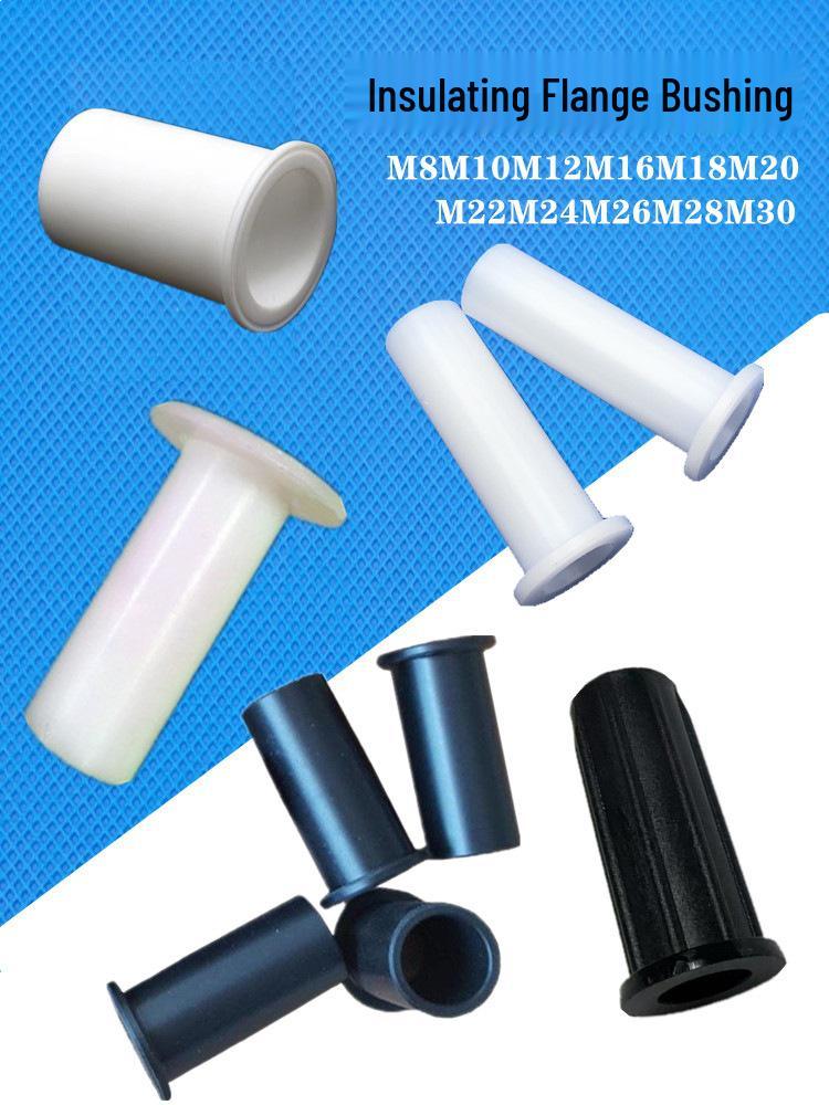 Wear-Resistant Nylon Flange Shaft Bushing for Insulation Support