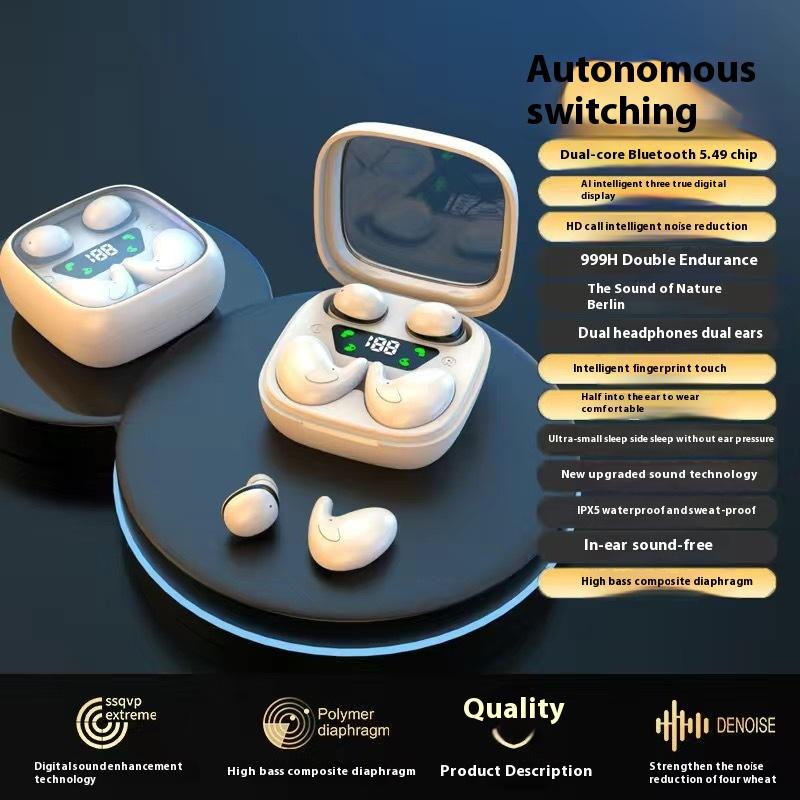 Две пары наушников Беспроводные Bluetooth-наушники Sleep Mini Ultra Small Ultra Long Life для мужчин и женщин