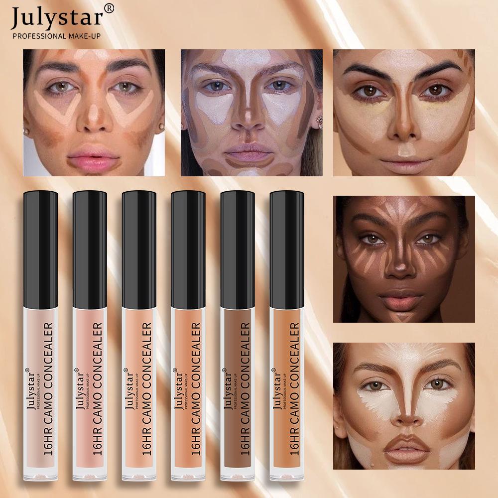 JULYSTAR Водонепроницаемый и устойчивый к поту консилер, стойкий консилер, консилер от прыщей, консилер для маскировки темных кругов