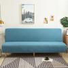 Solid Jacquard Folding Sofa Bed Cover For Living Room Armless Sofa Covers Elastic Spandex Material Soft Slipcovers