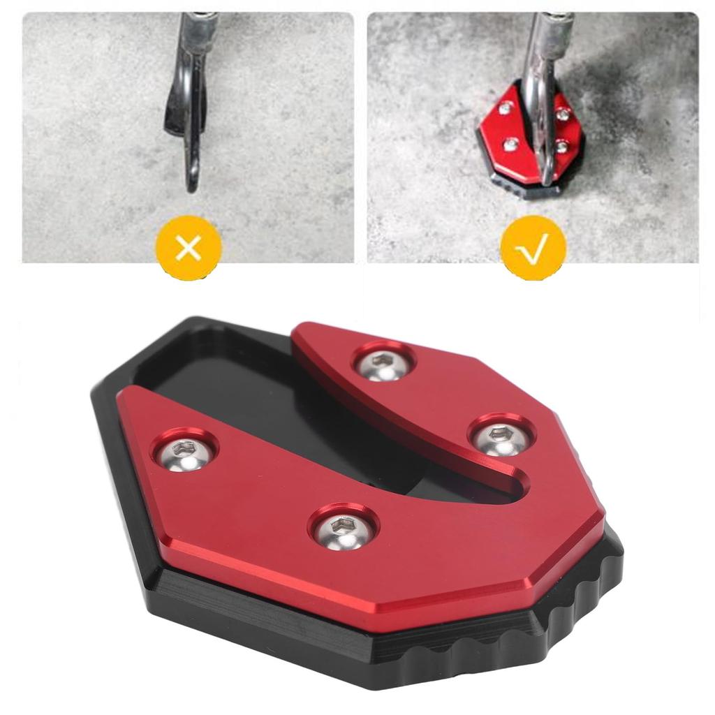 Motorcycle Kickstand Pad Extension Plate Anti-Sinking Foot Extension Stand with XMAX 400 300 250