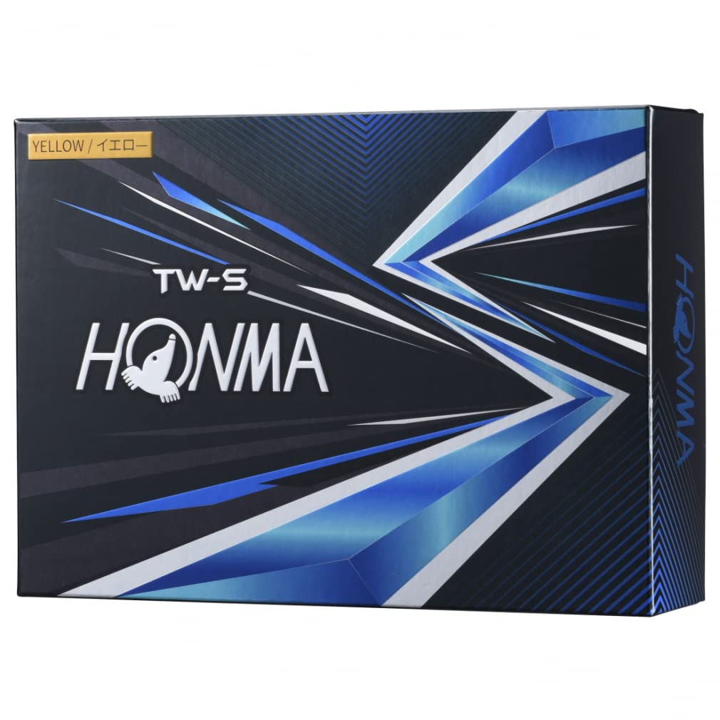 Мяч для гольфа Honma 2021 1 дюжина 12 мячей Белый Желтый 3 шт. Tour Spin Distance TOUR WORLD Honma TW-X TW-S HONMA/TW-S_2021/Желтый