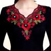 Practical Soft Polyester Yarn Flower Clothes Patch Dress Shirt DIY Embroidery Fabric Lace Neckline for Gifts