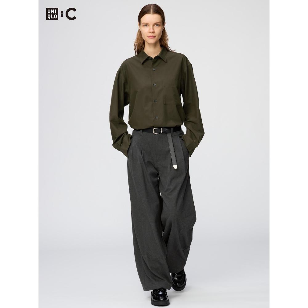 Uniqlo Япония Легко ухаживать Мягкая рубашка