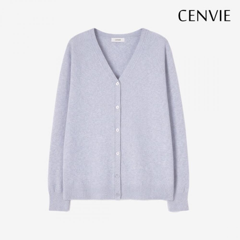Senbi Women Holgarment V Neck Knit Cardigan Signature
