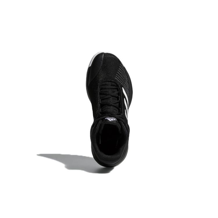 adidas Pro Spark 2018 Дышащие Полувысокие Детские Баскетбольные Кроссовки Детские Кроссовки Черные Белые Серые AH2644