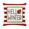 New Christmas Pillow Case Festive Festive Polyester Printed Cushion Home Living Room Sofa Cushion