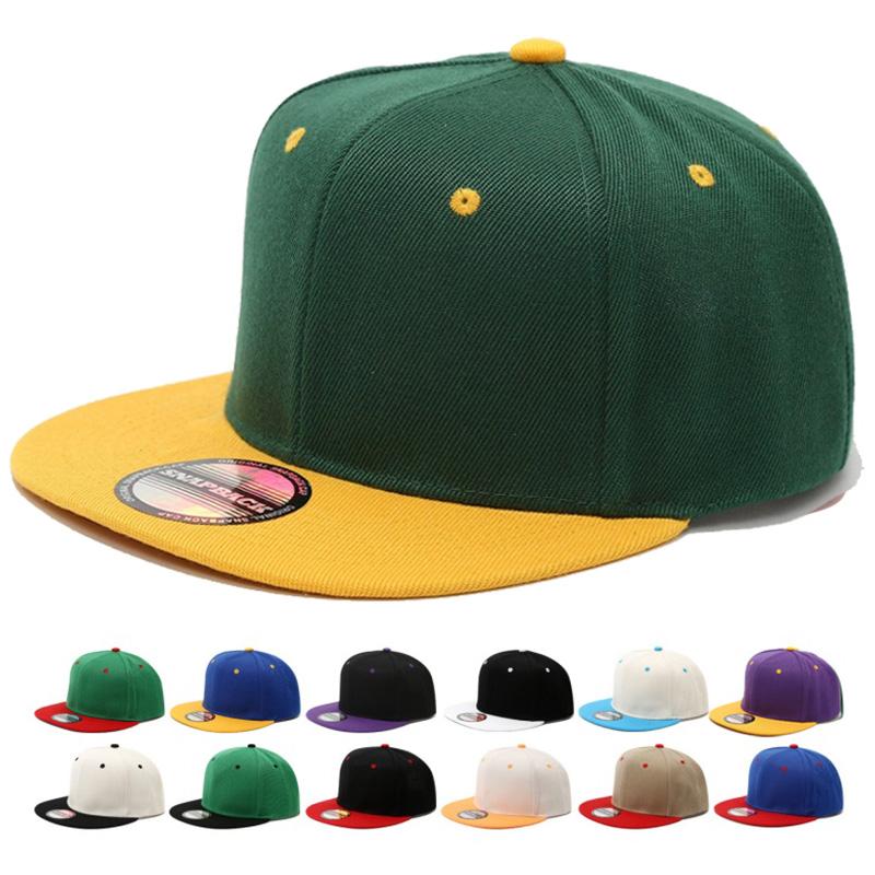 Кепка Однотонная Snapback Высокое Качество Взрослая Хип-Хоп Бейсболка Мужская Женская Для Отдыха На Природе Модная Цветная Шляпа