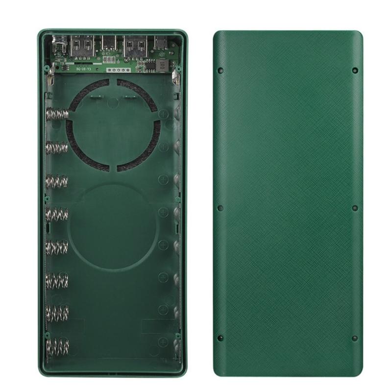 Держатель для 16 аккумуляторов 18650, выход Type-C и двойной USB, для зарядки аккумуляторов телефона и планшета, кейс с LED(Батарея в комплект не входит)