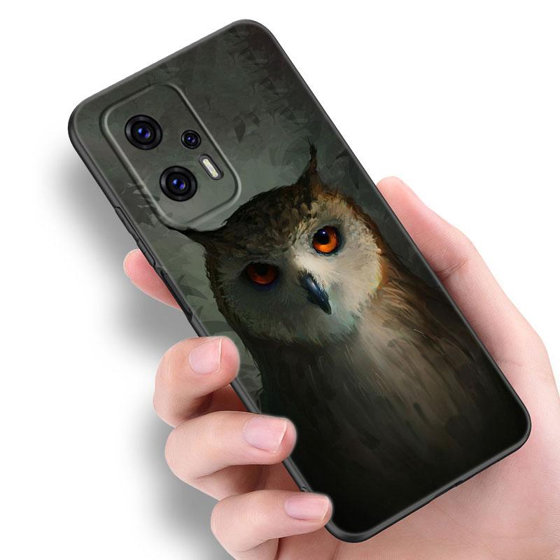 Чехол для телефона с милой совой и животным для Xiaomi POCO F2 F3 M2 M3 M4 X3 X4 Pro NFC F4 GT 5G F1 X2 C3 C31 C40 M5S, мягкий черный чехол из ТПУ