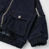 [Children's Clothing] Daddy Oh Daddy (Daddy O'daddy) Stretch Denim MA-1 Jacket 90cm-140cm V50104
