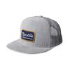 Brixton Grade Mesh Trucker One Size Cap, Silver,