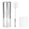 Household Stainless Steel Toilet Brush Cleaner Set Bathroom Cleaning Kit Accessory
