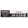 ZEBRA Gel Ballpoint Pen Refills, Multicolor, Multifunctional, JK-0.5 Lead, Black, 10 Pieces B-RJK-BK
