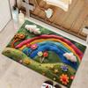 Household Three-dimensional Flower Carpet Toilet Shower Absorbent Moisture-proof Foot Mat Bathroom Toilet Quick-drying No-wash Floor Mat