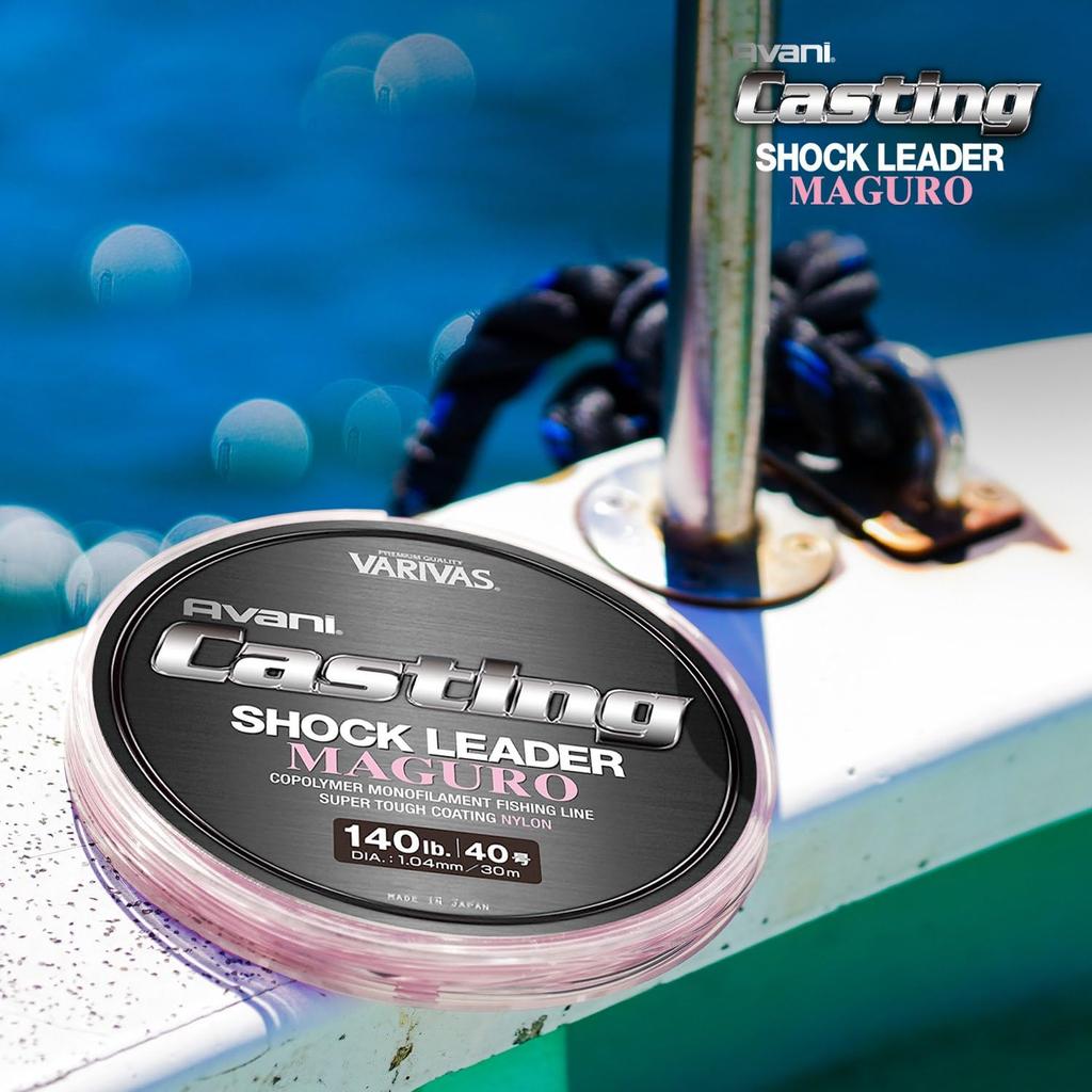 VARIVAS Shock Leader Avani Casting Tuna Nylon 30 м 80 220 фунтов Прозрачный розовый №.