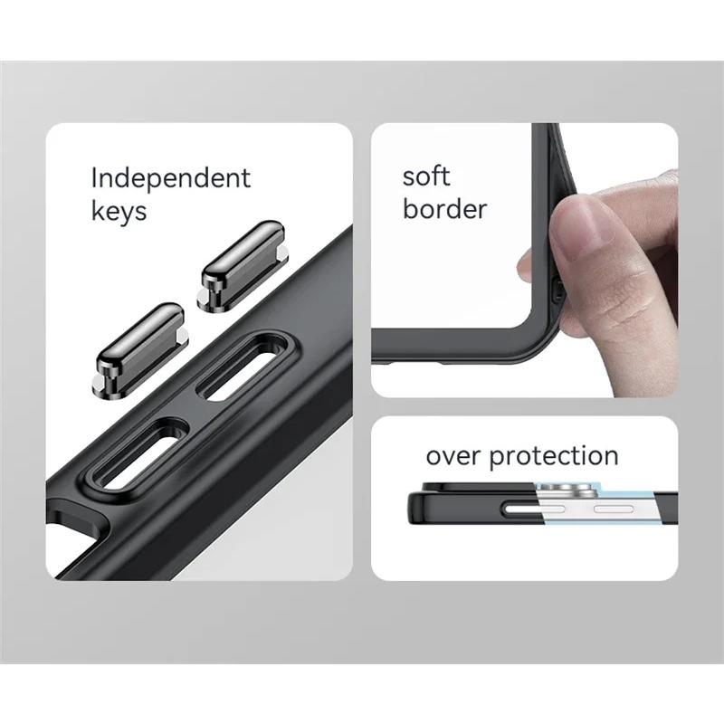 Высококачественный Минималистичный Прозрачный Акриловый Чехол для Телефона для Samsung Galaxy S26 Ultra Pro Защита Камеры Ударопрочный Чехол Funda