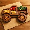 Wooden Serving Tray Vehicle Charcuterie Platter Cookie Display Tray for Cold Cuts
